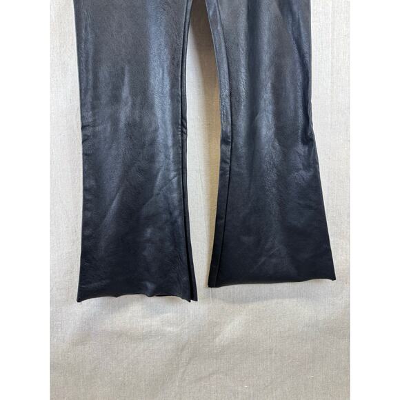 Commando women’s black Faux Leather Flare Crop legging size small slimming - Picture 11 of 12